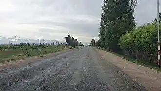 Дорога рядом с селом Чырак