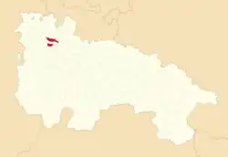 Расположение муниципалитета на карте провинции