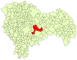 Расположение муниципалитета на карте провинции