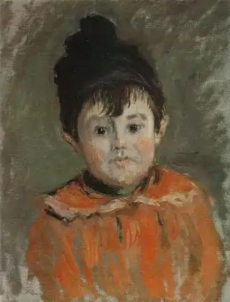 Клод Моне. Мишель Моне в шапке с помпоном, 1880