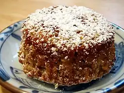 Готовый кекс с клементинами