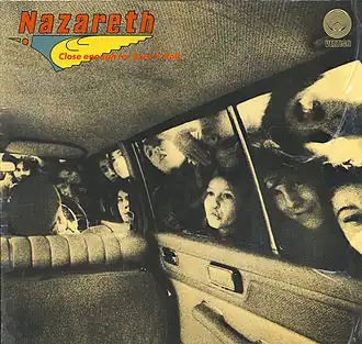 Обложка альбома Nazareth «Close Enough for Rock ’n’ Roll» (1976)