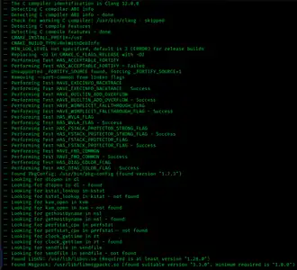 Скриншот программы CMake