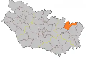 Кантон Комбль на карте департамента Сомма