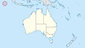 Кокосовые острова на карте региона