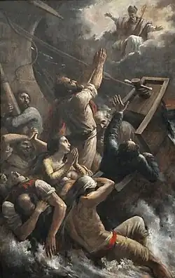 Чудо святого Николая о спасении тонущих моряков.