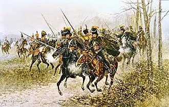 Бой при Городне. Картина Яна Хельминского.