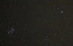 C/2014 Q2 и Плеяды 19 января 2015 года