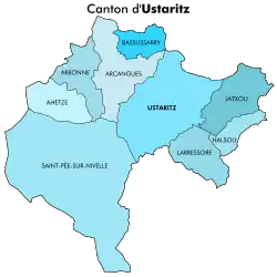 Юстарис на карте