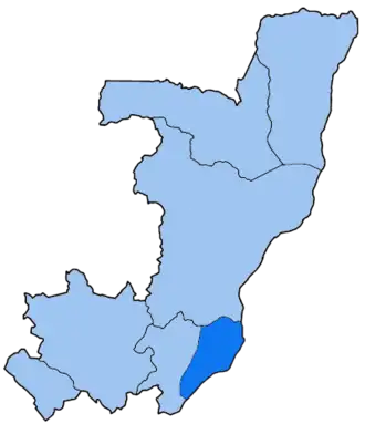 Расположение архиепархии Браззавиля