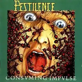 Обложка альбома Pestilence «Consuming Impulse» (1989)