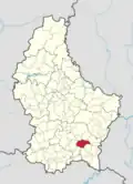 Расположение коммуны на карте Люксембурга