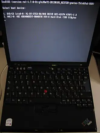 Скриншот программы Coreboot