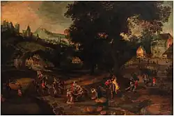 Давид и Абигаил. Холст, масло. Переведено с дерева. Частное собрание