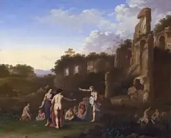 Пейзаж с купальщицами. 1630. Холст, масло. Национальная галерея, Лондон