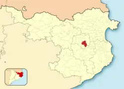 Расположение муниципалитета на карте провинции