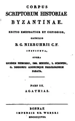 Corpus Scriptorum Historiae Byzantinae. Pars III