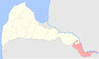 Иллукстский уезд на карте