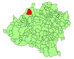 Расположение муниципалитета на карте провинции