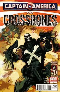 Кроссбоунс на обложке Captain America and Crossbones Vol 1 #1Художник Грег Точчини