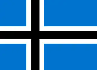 Альтернативный скандинавский дизайн флага Эстонии, предложенный в 2001 году