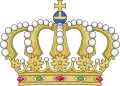 Геральдическая корона великого герцогства Люксембургского, аналогичная использованной в этом гербе