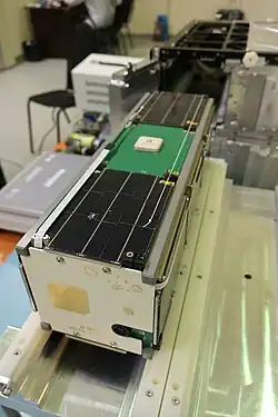 Кубсат «Геоскан-Эдельвейс» во время интеграции в пусковой контейнер на Байконуре