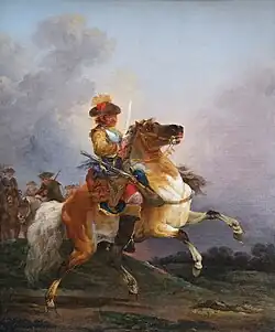 Галопирующий кирасир. Ок. 1776. Холст, масло. Лувр, Париж