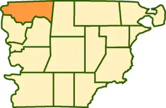 Департамент Кусамен на карте