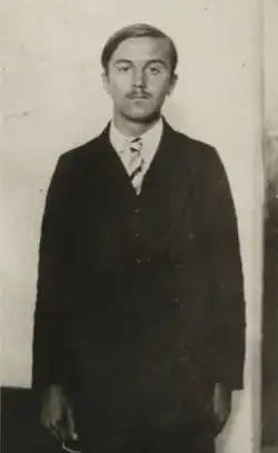 Цветко Попович во время Сараевского процесса, октябрь 1914