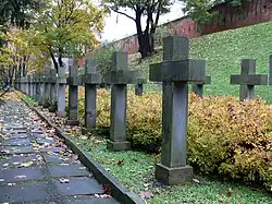 Кладбище узников цитадели около Ивановских ворот крепости.