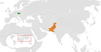 Чехия и Пакистан