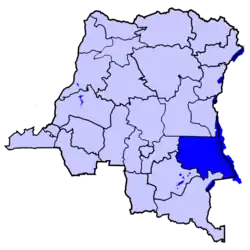 Танганьика на карте