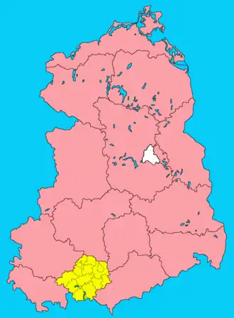 Округ Гера на карте