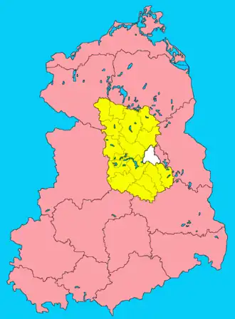 Округ Потсдам на карте