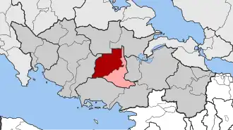 Карта общины:  — Алиартос  — Теспие