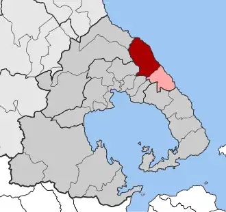 Карта общины:  — Загора  — Муреси