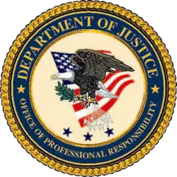 Печать Управления профессиональной ответственности Министерства юстиции США