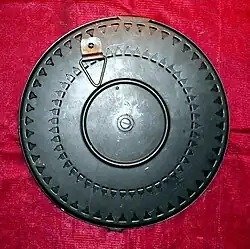 Дисковый магазин пулемёта ДП, вид сверху.