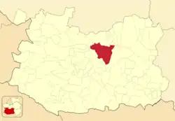 Расположение муниципалитета на карте провинции