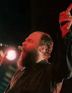 Вокалист Lungfish Дэниел Хиггс (февраль 2008 года)