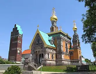 Церковь в Дармштадте, ставшая прототипом. Фото 2014 г.