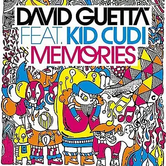 Обложка сингла Давида Гетты при участии Кида Кади «Memories» (2010)