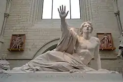 Памятник Шарлю-Артюсу де Боншану.  Мрамор. Музей Давида д'Анже, Анже