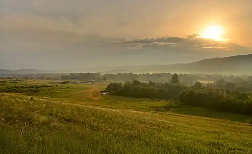Рассвет над Зиганом близ деревни Зигановка