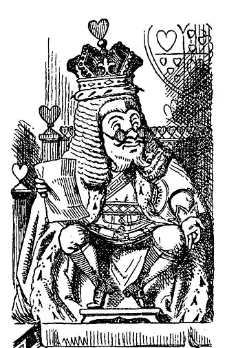 Червонный Король.Иллюстрация Джона Тенниела