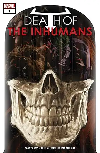 Обложка «Death of the Inhumans» #1(2018). Художник — Kaare Andrews.