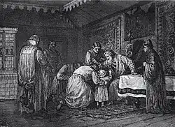 Земцов Александр Ефимович. Смерть Владимира Мономаха, 1890-е.