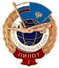 Нагрудный знак гражданской авиации «За безаварийный налёт часов» I степени