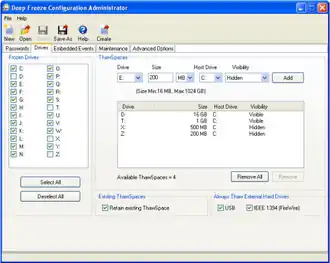 Скриншот программы Deep Freeze